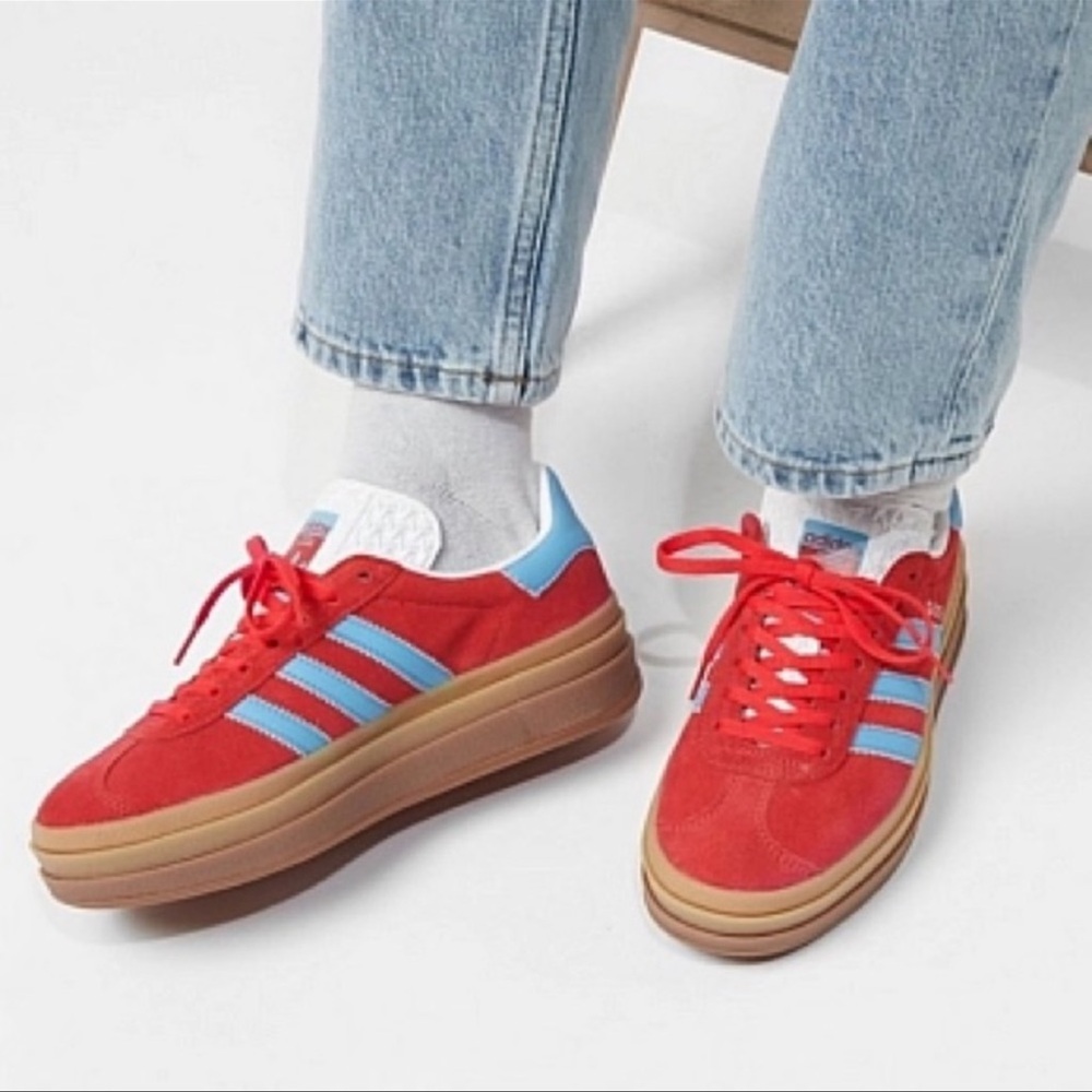 adidas Gazelle Bold Active Red/Blue Burst